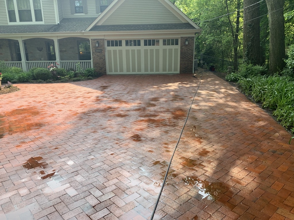 Paver Brick Cleaning Chicago After